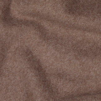 Katoen fleece gots - mocha melange