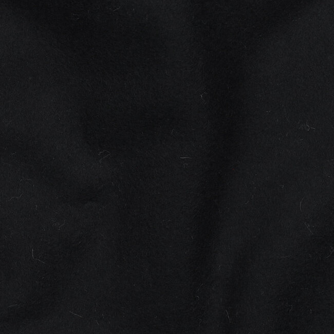 Katoen fleece gots - zwart