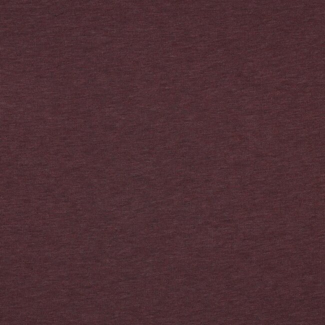 Sweaterstof - aubergine melange