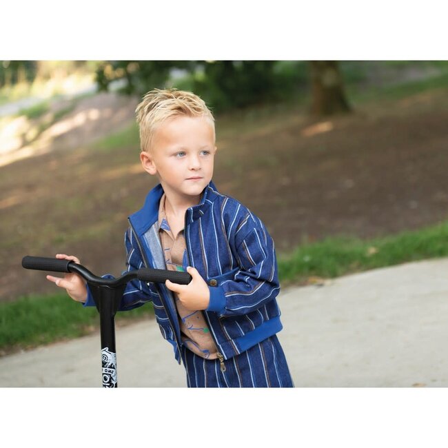 Denim stripes - indigo