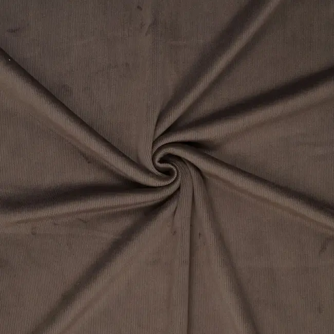 Corduroy fleece supersoft - chocoladebruin