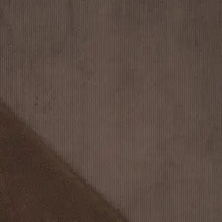 Corduroy fleece supersoft - chocoladebruin