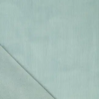 Corduroy fleece supersoft - ocean wave