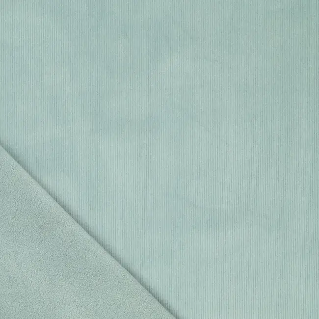 Corduroy fleece supersoft - ocean wave