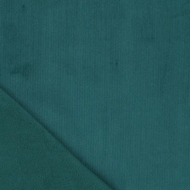 Corduroy fleece supersoft - flessengroen