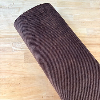 A la ville Soepele corduroy - chocoladebruin
