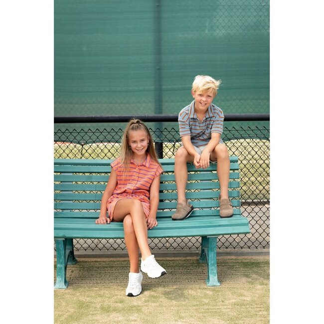 Rekbare spons streep - oranje paars