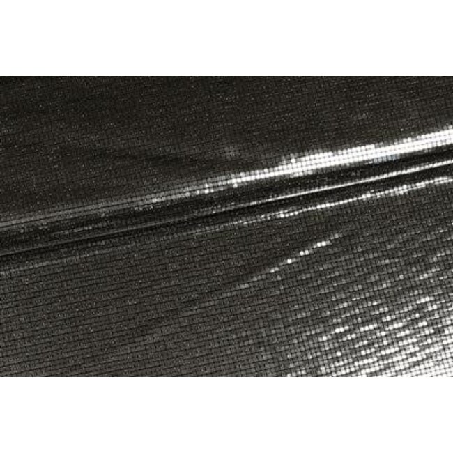 Silver square glitter - tricot