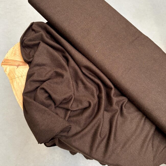 Viscose knit light - chocoladebruin