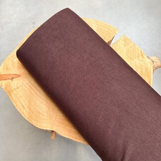 Viscose knit - chocoladebruin