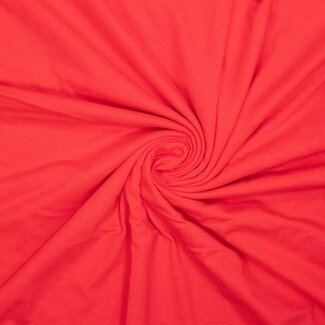 Pure cotton jersey - tomaat