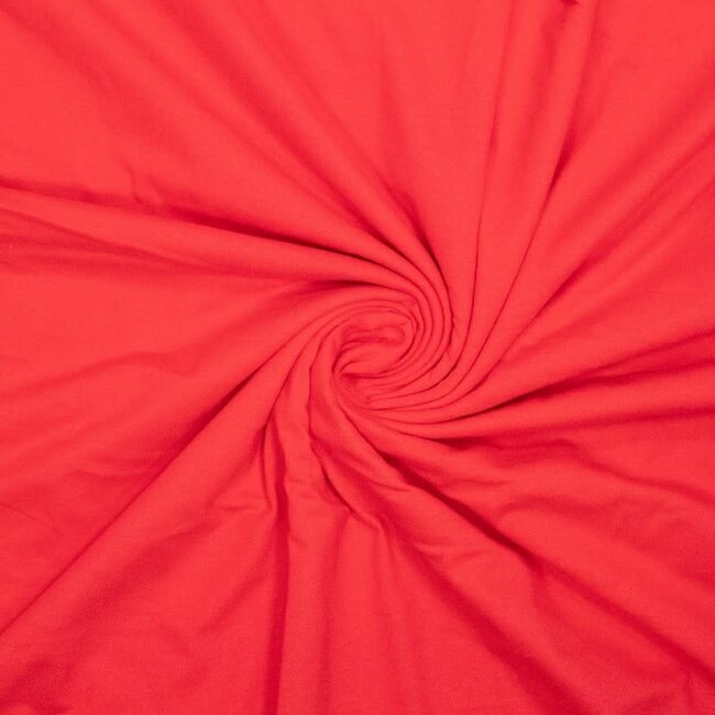 Pure cotton jersey - tomaat