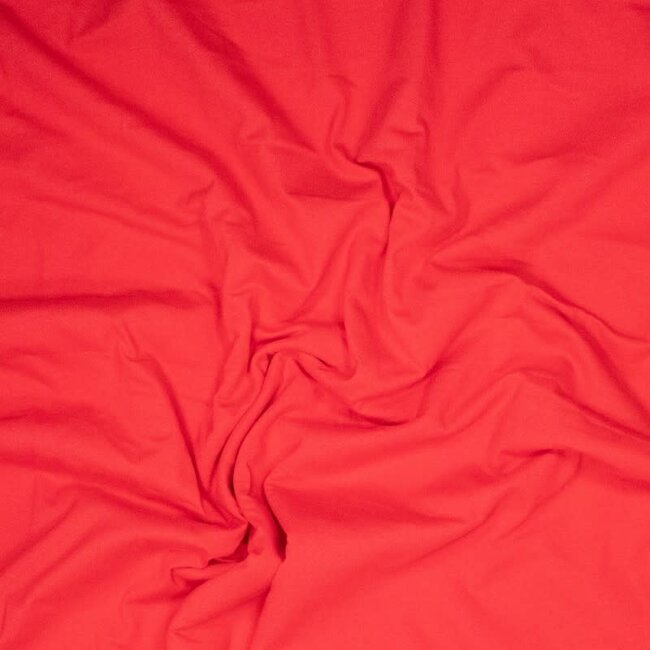 Pure cotton jersey - tomaat