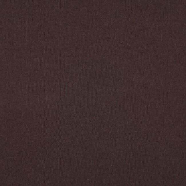 French terry GOTS - Donkerbruin
