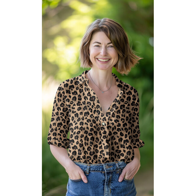 Animal skin camel - cotton voile