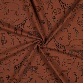 Poppy Safari - french terry