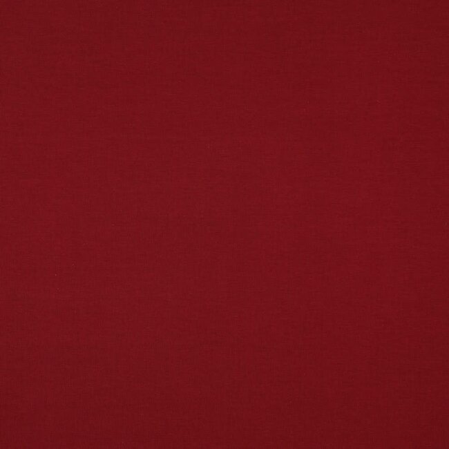 Katoentricot - donkerrood