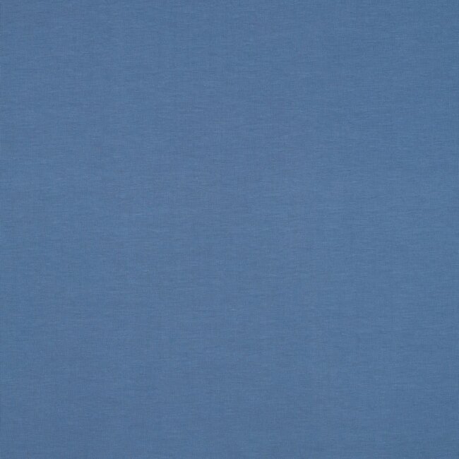Katoentricot - midden blauw