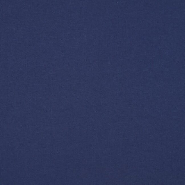 Katoentricot - jeans blauw