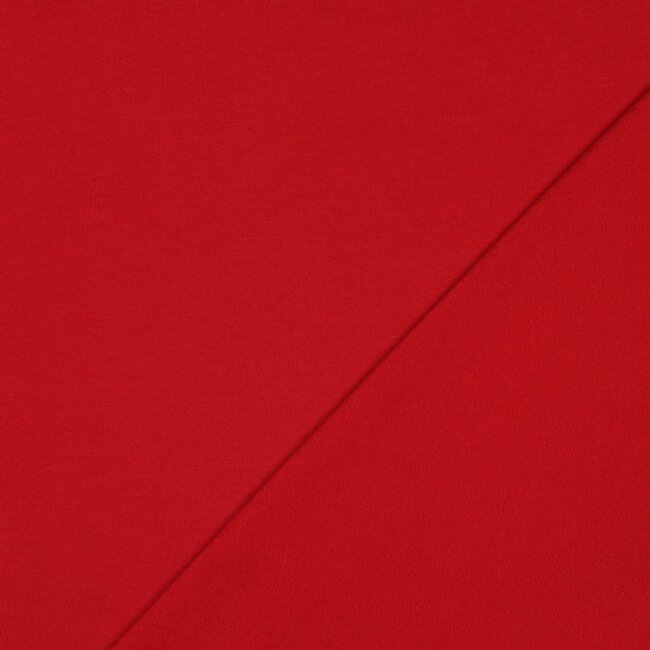 French terry gots - rood