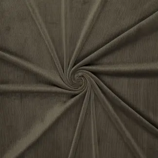 Super soft knitted corduroy - kaki