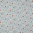 Wild flower poplin - blue green