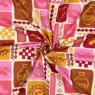 Poppy Summer patchwork - poplin