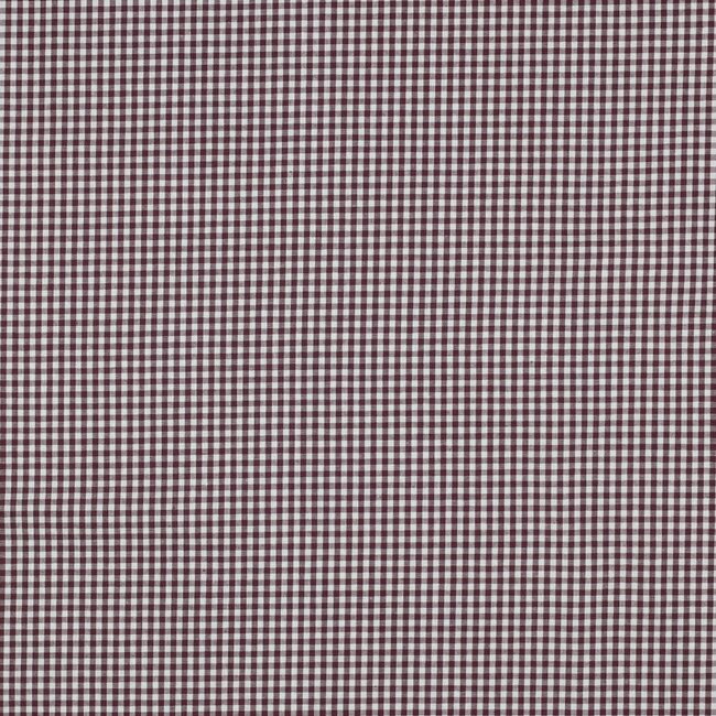 Katoen vichy - aubergine