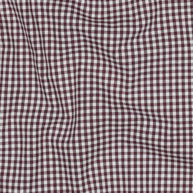 Katoen vichy - aubergine