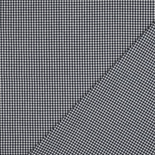 Katoen vichy - navy
