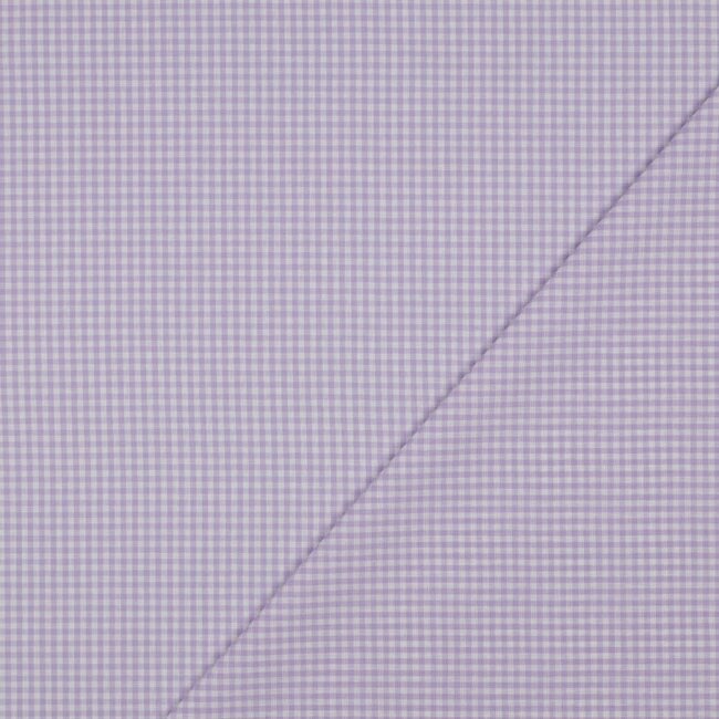 Katoen vichy - lila