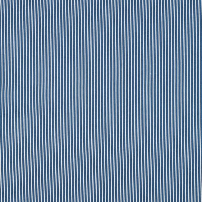 Noor katoen  streep - denimblue