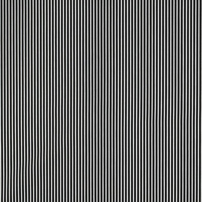 Noor katoen  streep - zwart
