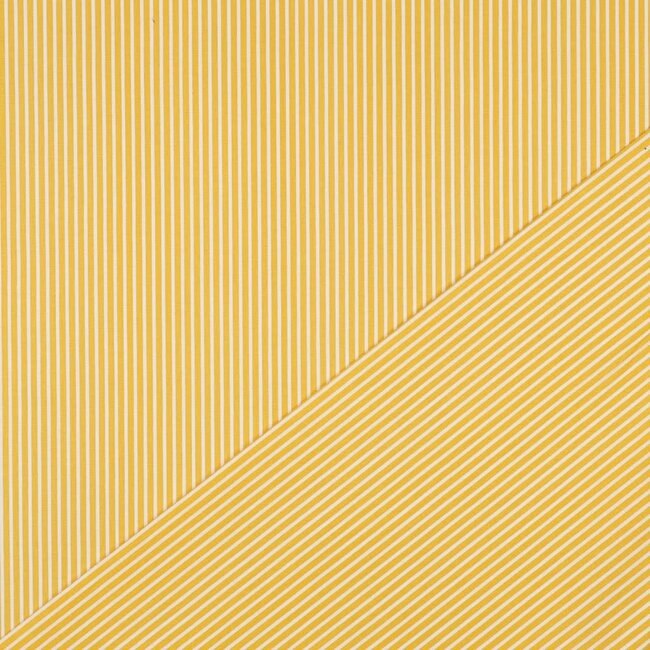 Noor katoen  streep - geel