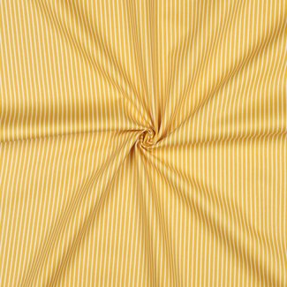Noor katoen  streep - geel