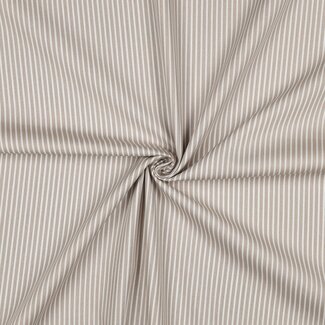Noor katoen  streep - beige