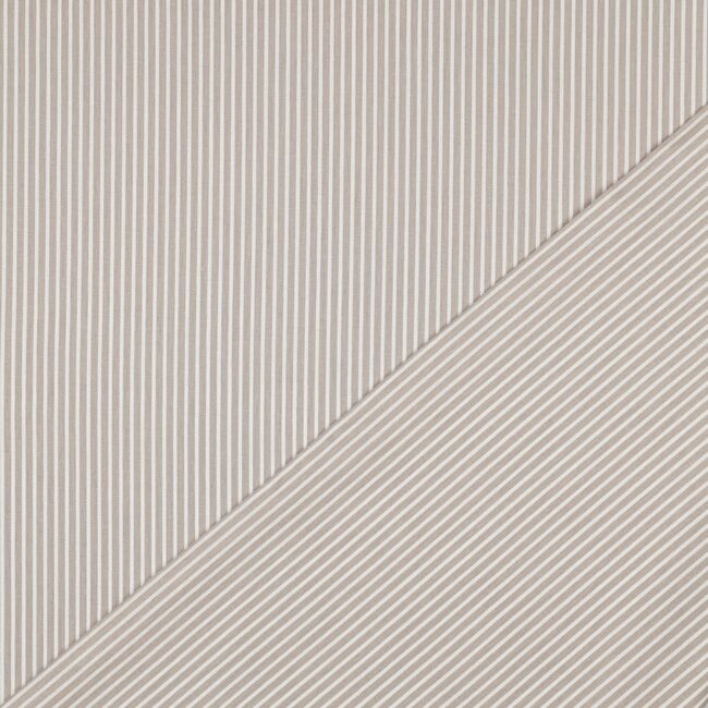 Noor katoen  streep - beige