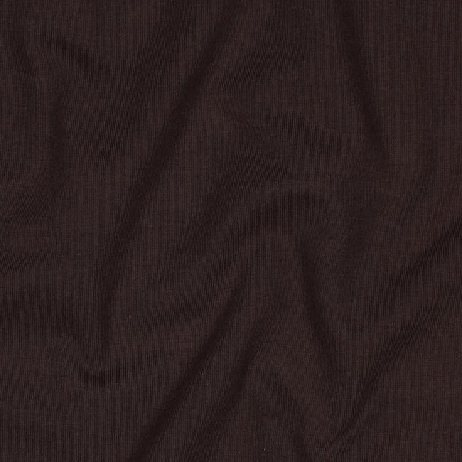 Katoentricot - chocoladebruin