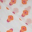 Embroided paisley - orange pink