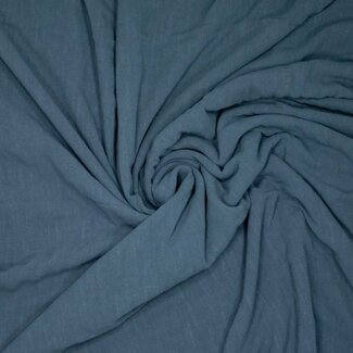 linnenviscose jacquard - dark denim