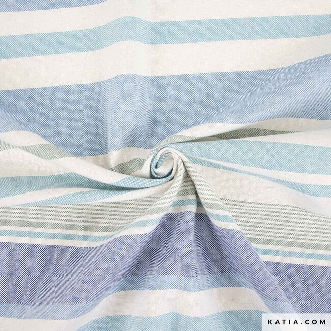 Recycled canvas stripes - nautic