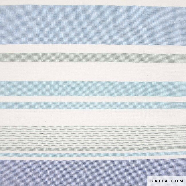 Recycled canvas stripes - nautic