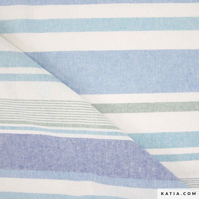 Recycled canvas stripes - nautic