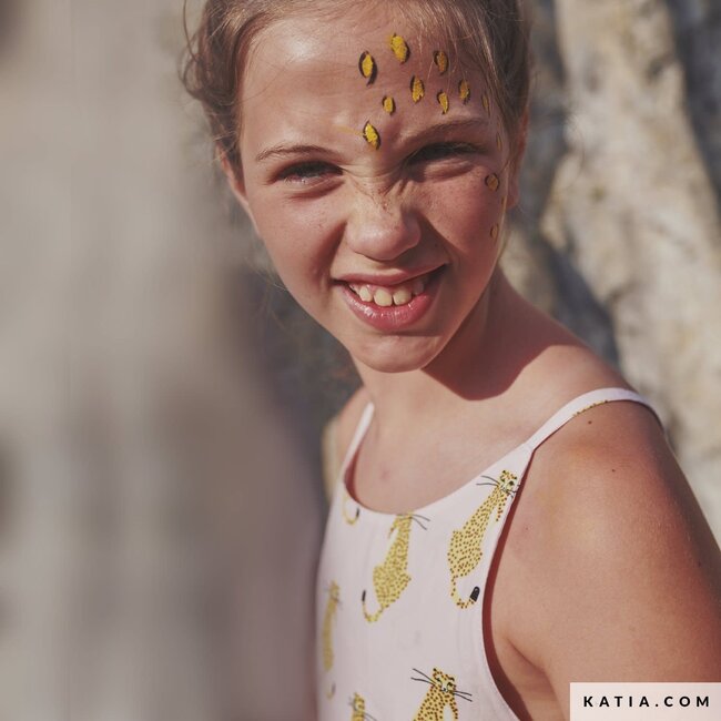 Wild leopards - poplin