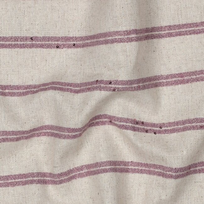 Country stripe linnen - lila
