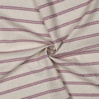 Country stripe linnen - lila