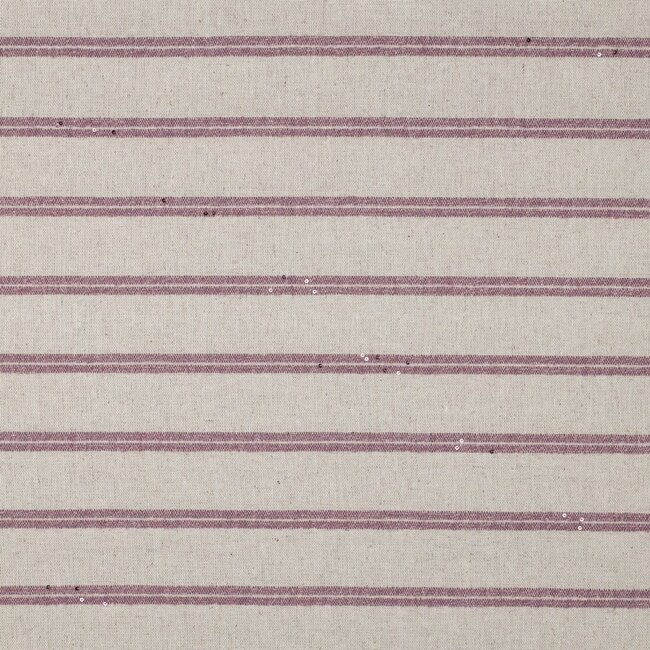Country stripe linnen - lila