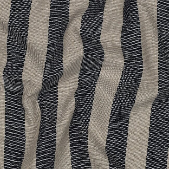 Bold stripe linnen viscose - navy