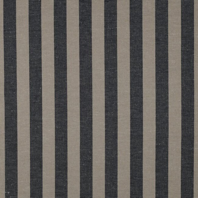 Bold stripe linnen viscose - navy