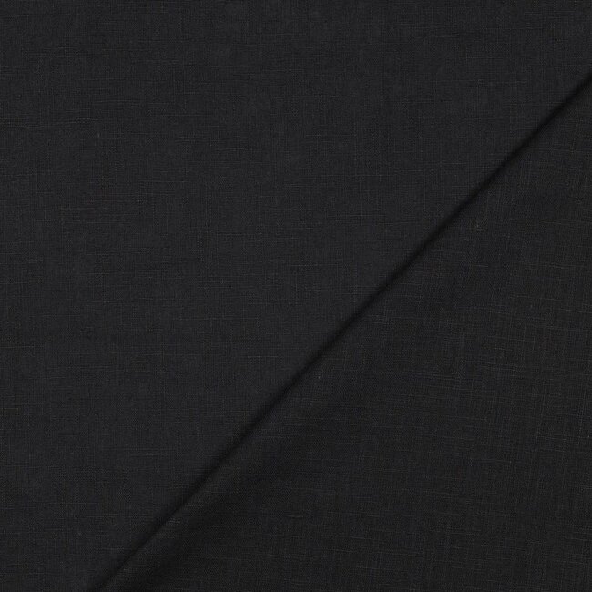 Linnen washed - zwart